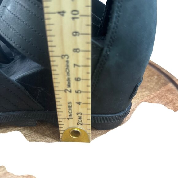 Sorel Womens Size 8 Black Gladiator-Style Sandals With Lace-Up Detail & Open Toe - Picture 3 of 14
